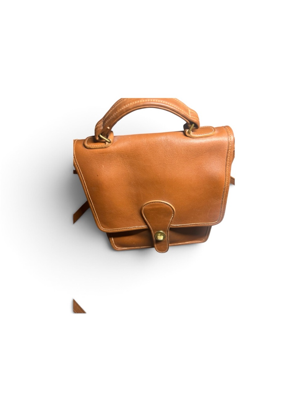Coach Cognac Leather Top-Handle Satchel